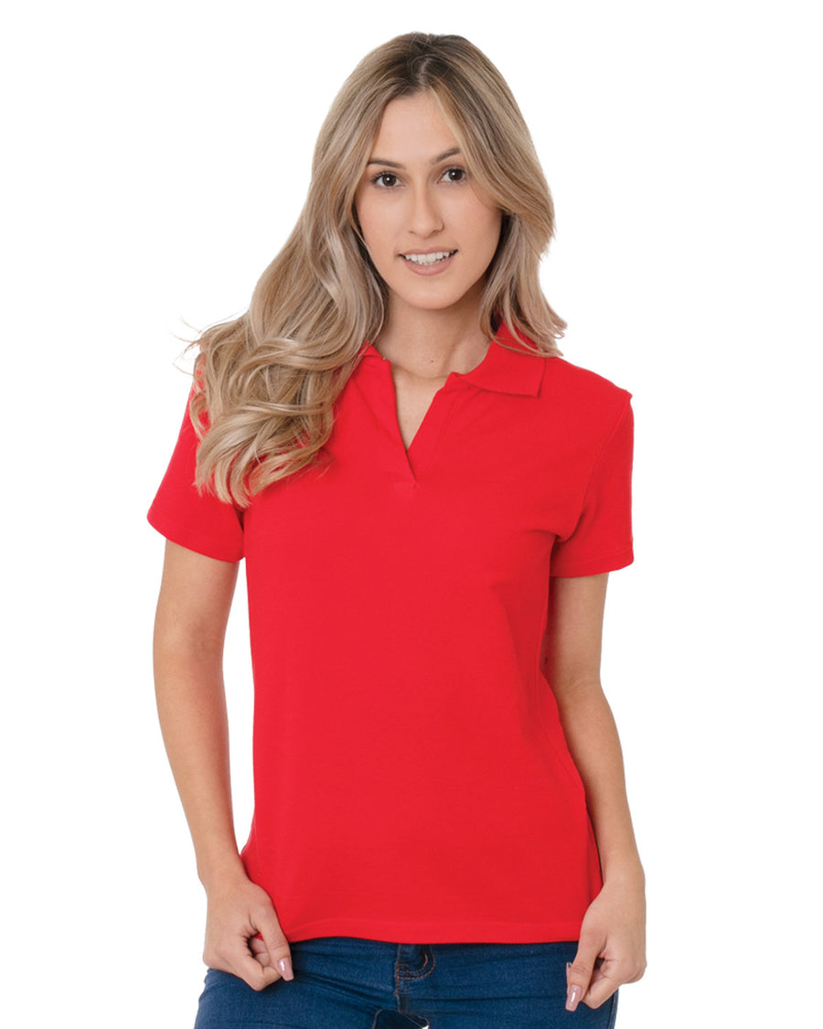 Ladies' USA Made Johnny Collar Polo