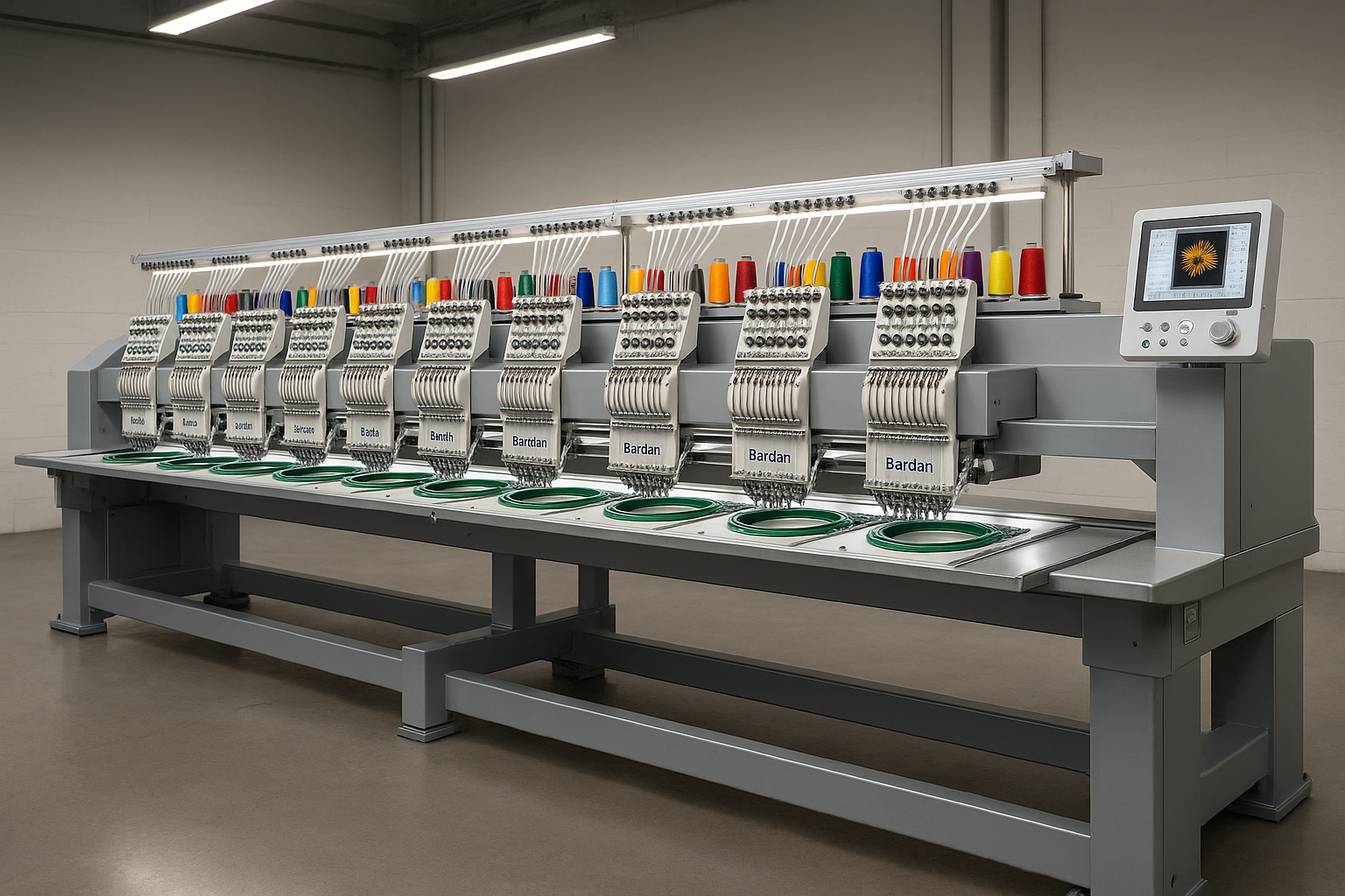Commercial Embroidery Machine Bardan 12 head