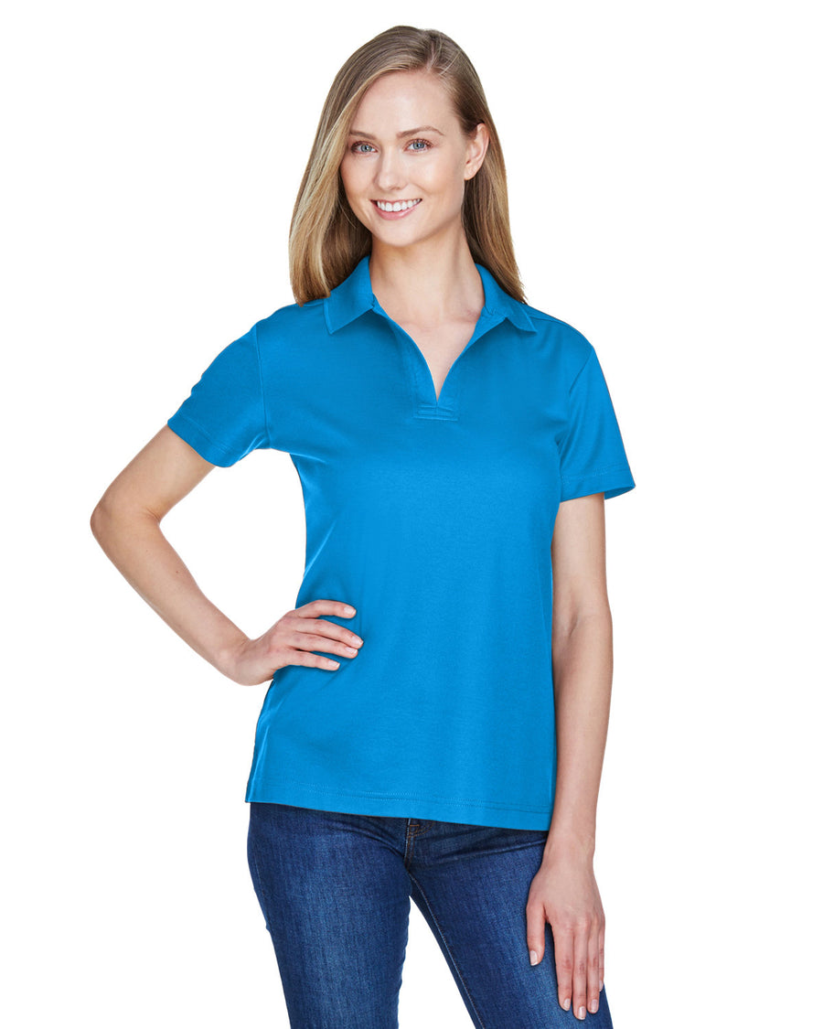 CrownLux Performance� Ladies' Plaited Polo