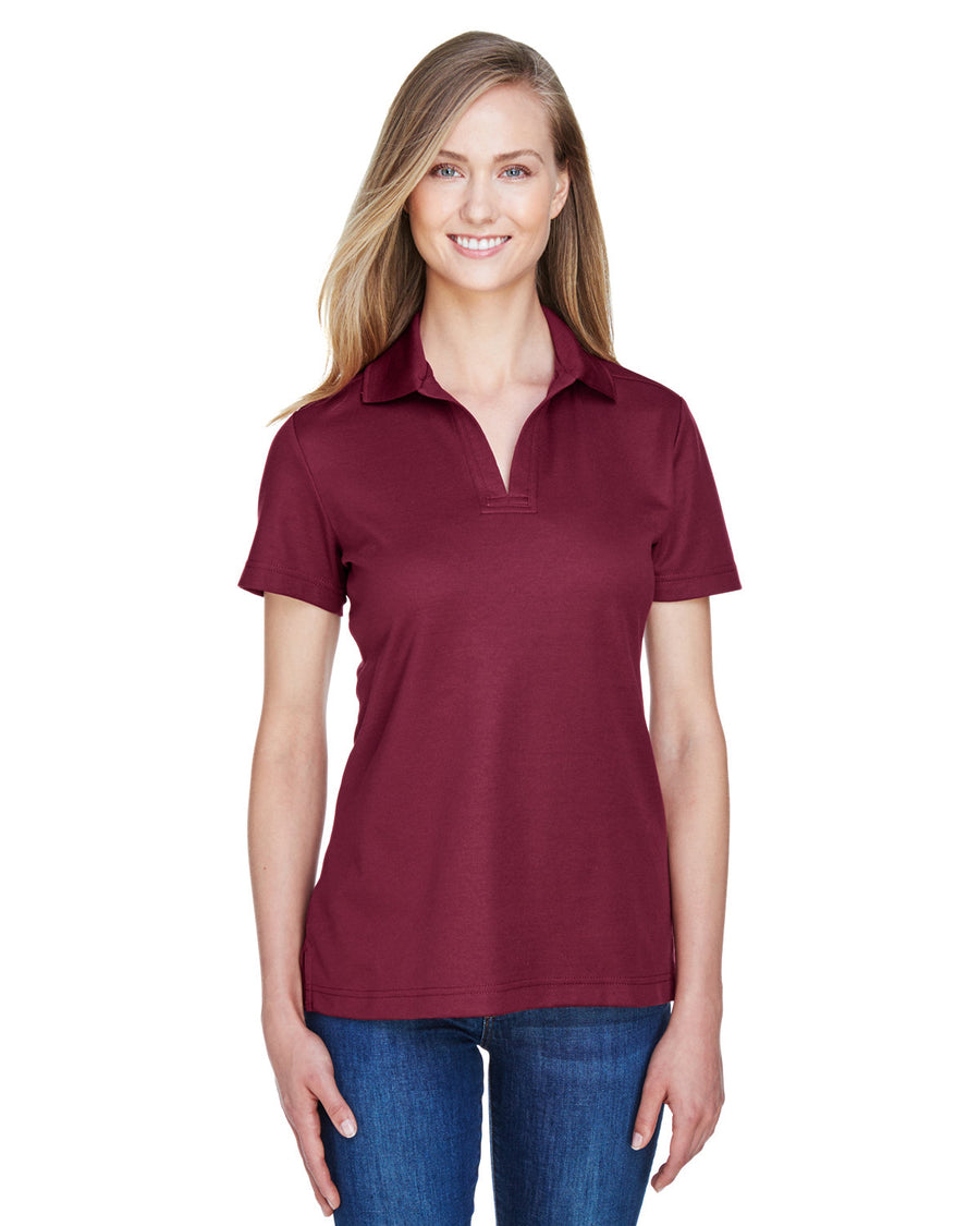 CrownLux Performance� Ladies' Plaited Polo