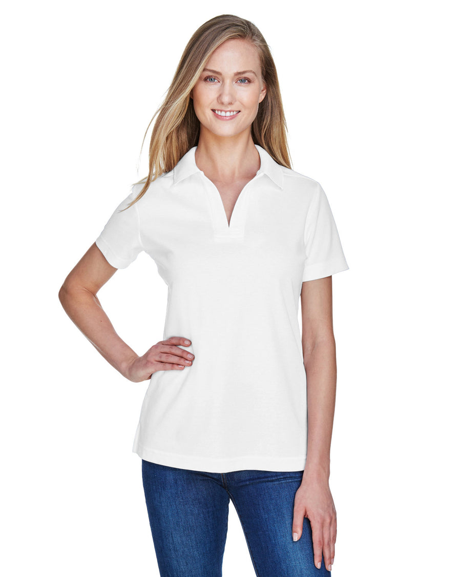 CrownLux Performance� Ladies' Plaited Polo