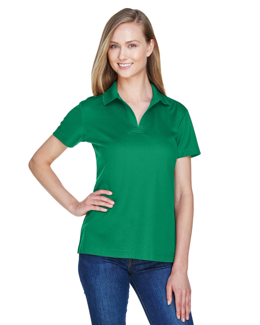 CrownLux Performance� Ladies' Plaited Polo