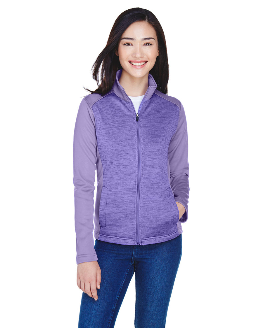 Ladies' Newbury Colorblock Mélange Fleece Full-Zip