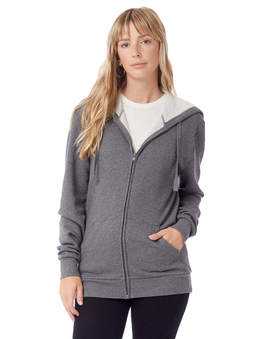 Unisex Eco-Cozy Fleece Zip Hooded Sweatshirt