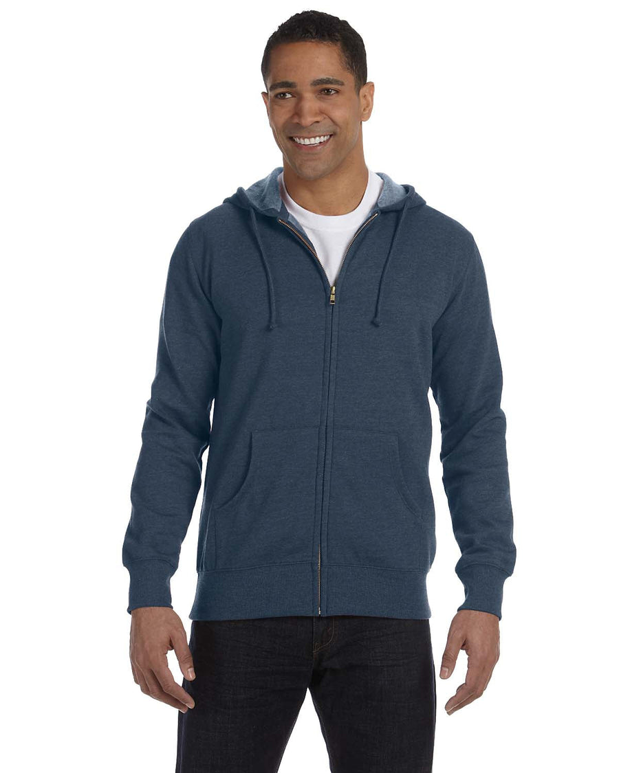 Men's Organic/Recycled Heathered Full-Zip Hooded Sweatshirt