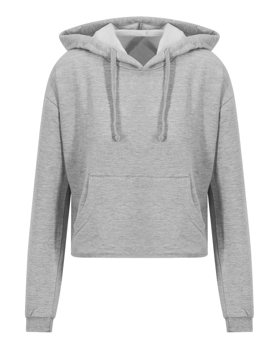 Ladies' Girlie Cropped Hooded Fleece with Pocket
