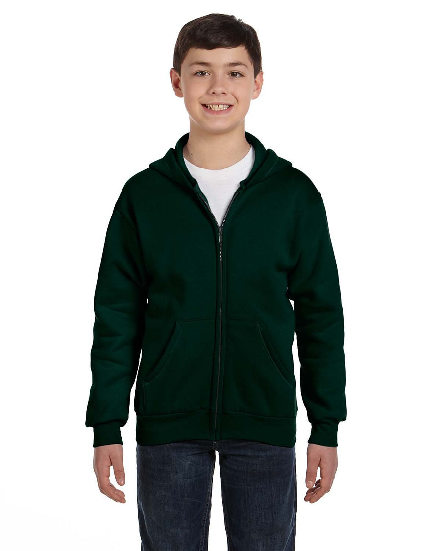 Youth 7.8 oz. EcoSmart® 50/50 Full-Zip Hooded Sweatshirt